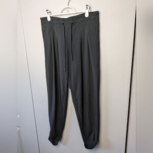 PRANA Women Pants Black Color Size Small With Pockets Waist Laces